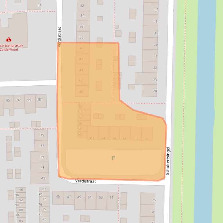 Kaart van postcodegebied 5216XJ.