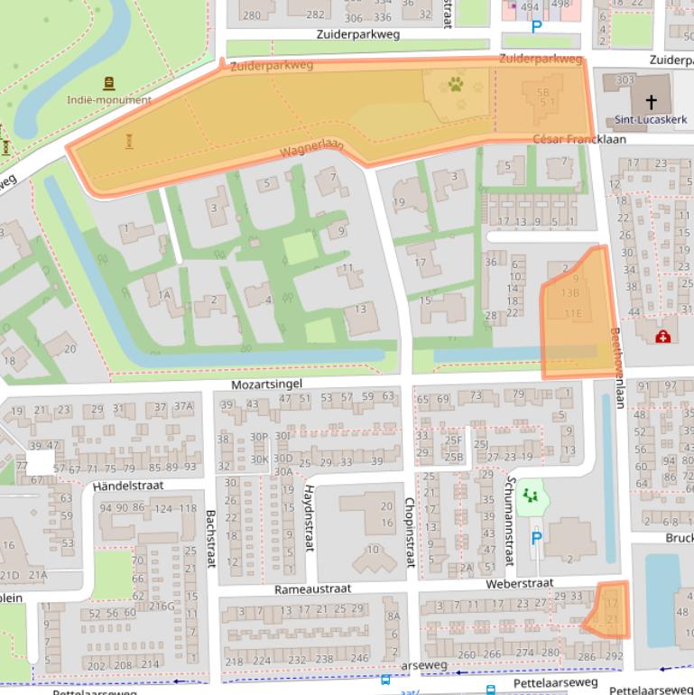 Kaart van postcodegebied 5216XK.