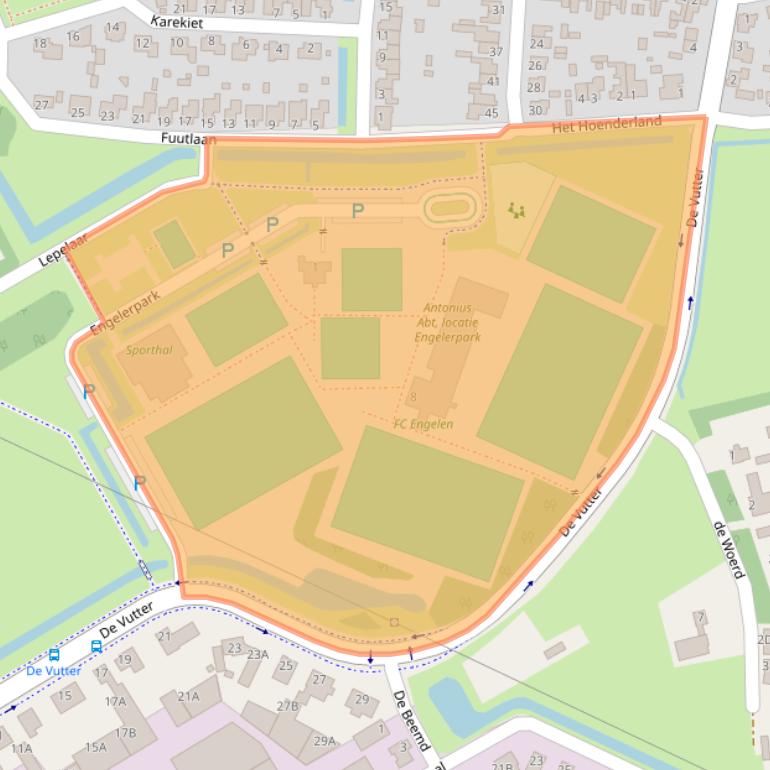 Kaart van postcodegebied 5221AM.