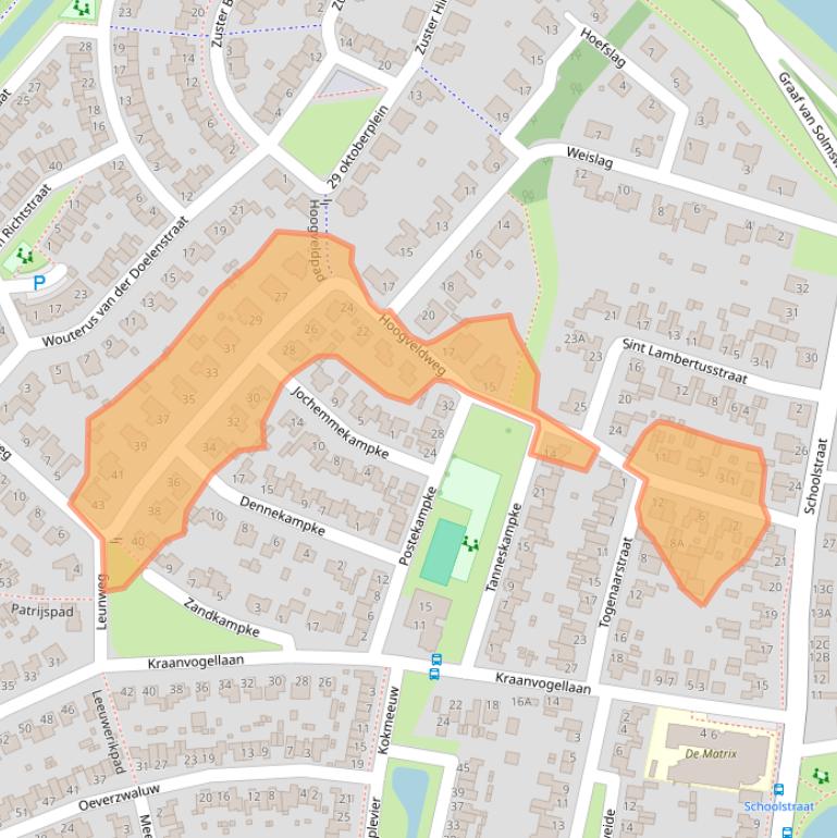 Kaart van postcodegebied 5221BA.