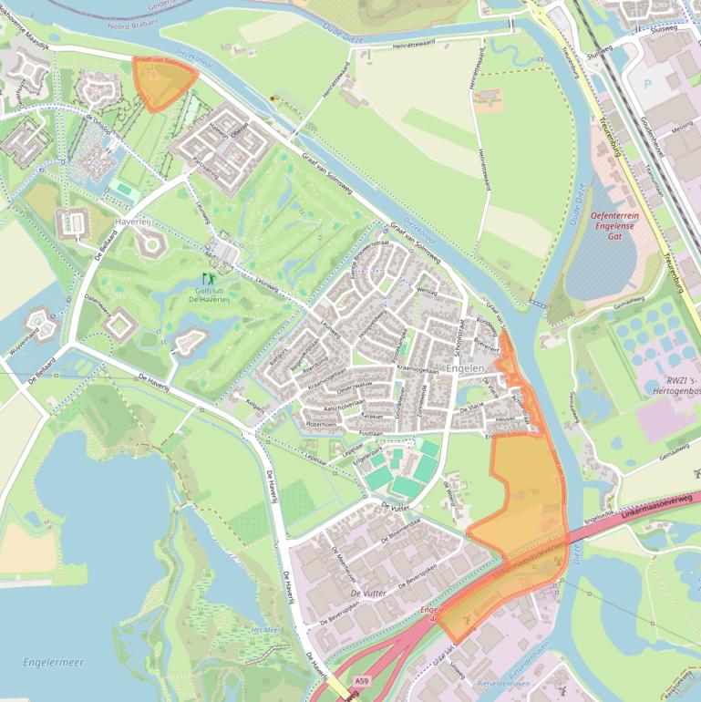 Kaart van postcodegebied 5221BM.