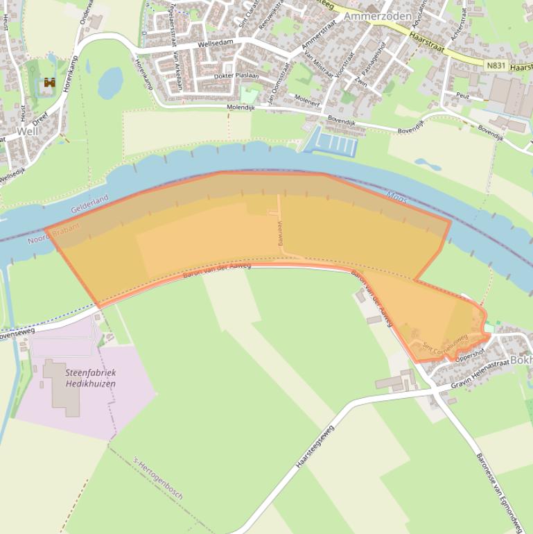 Kaart van postcodegebied 5221BX.