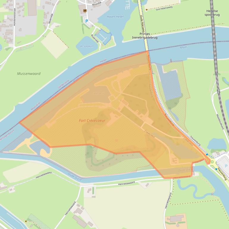 Kaart van postcodegebied 5221CE.