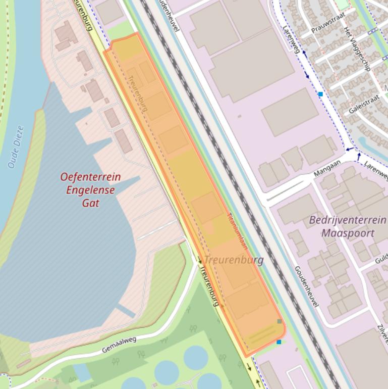 Kaart van postcodegebied 5221CK.