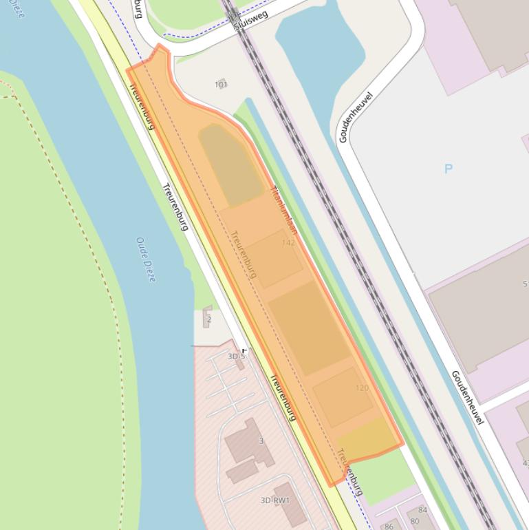 Kaart van postcodegebied 5221CL.