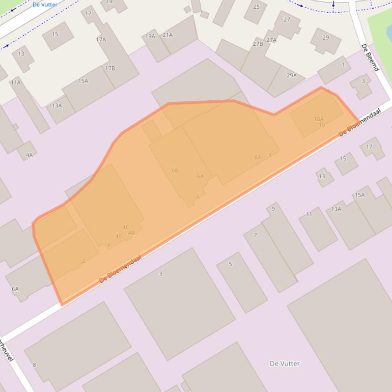 Kaart van postcodegebied 5221EC.