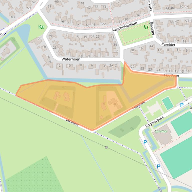 Kaart van postcodegebied 5221GD.