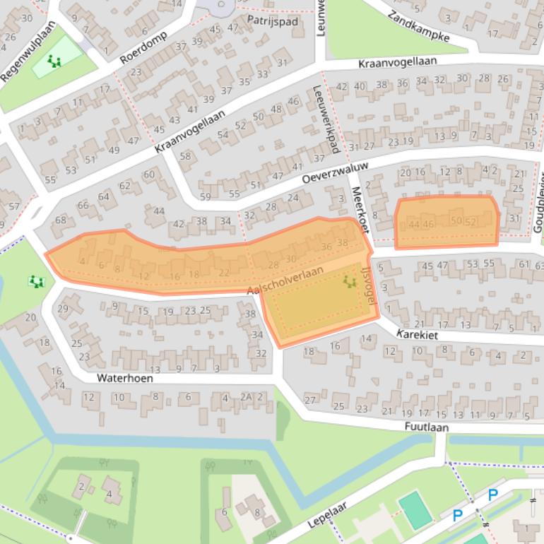 Kaart van postcodegebied 5221GK.