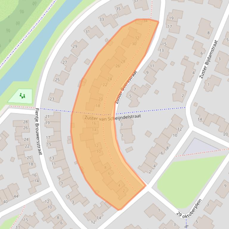 Kaart van postcodegebied 5221JK.