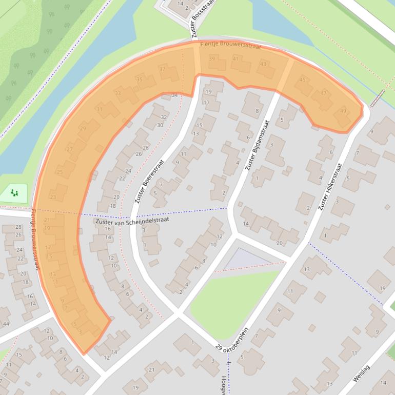 Kaart van postcodegebied 5221JL.