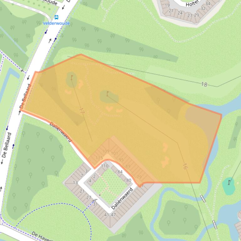 Kaart van postcodegebied 5221KG.