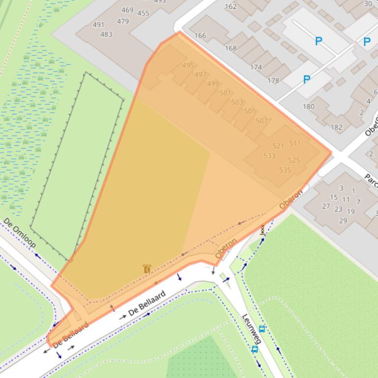 Kaart van postcodegebied 5221LL.