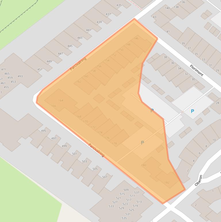 Kaart van postcodegebied 5221LS.