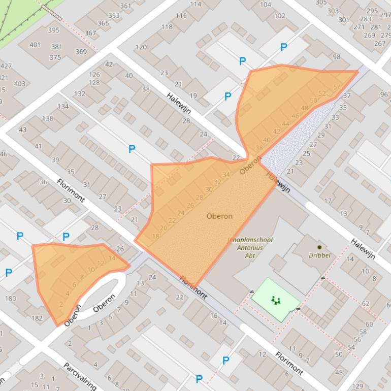 Kaart van postcodegebied 5221LV.