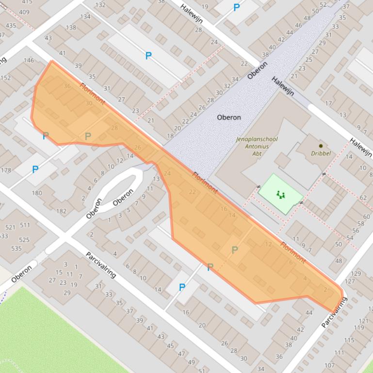 Kaart van postcodegebied 5221LX.