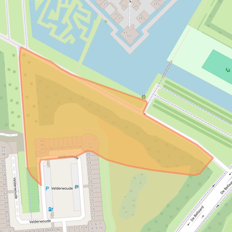 Kaart van postcodegebied 5221PB.