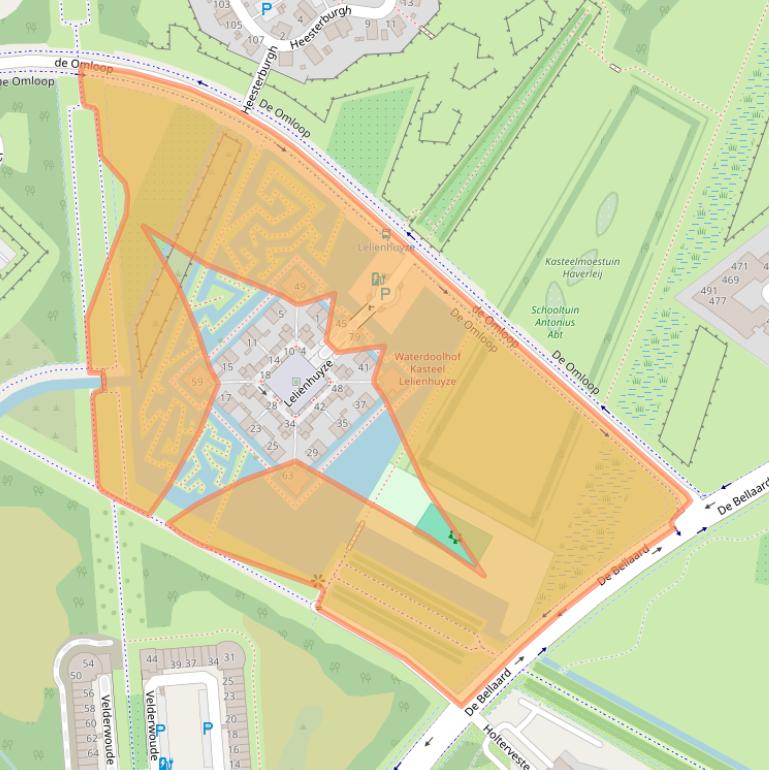 Kaart van postcodegebied 5221PG.