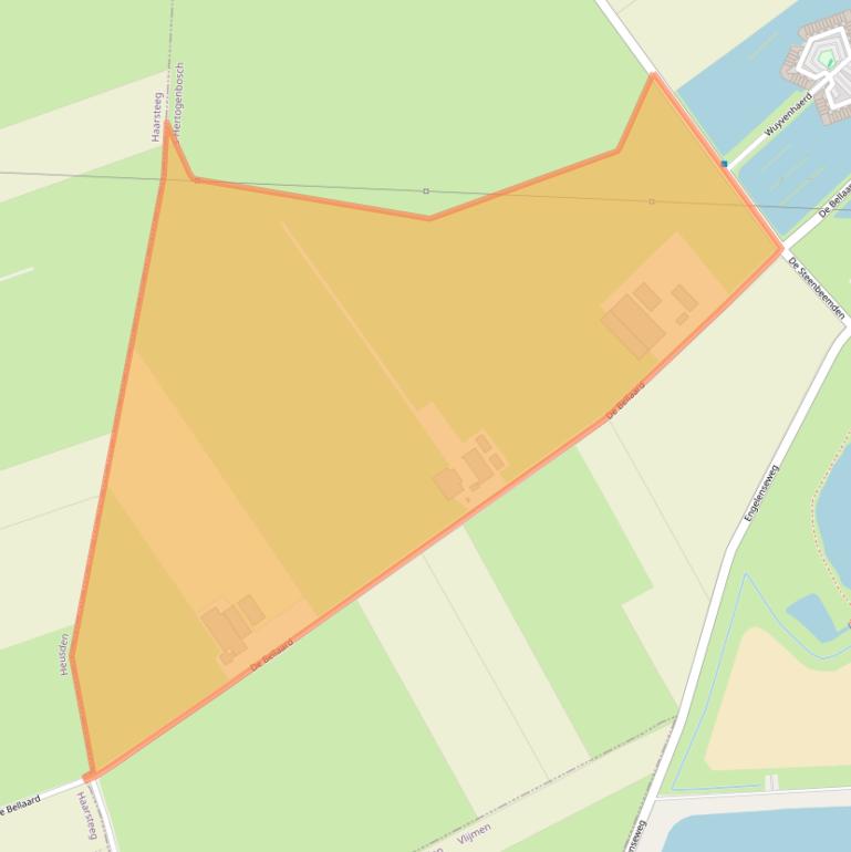 Kaart van postcodegebied 5221TM.