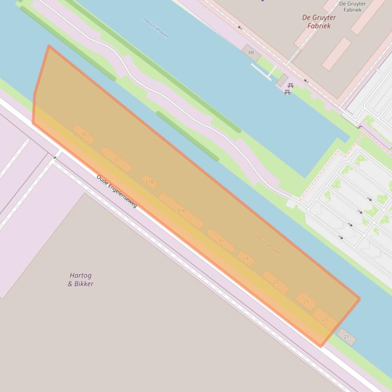 Kaart van postcodegebied 5222AB.