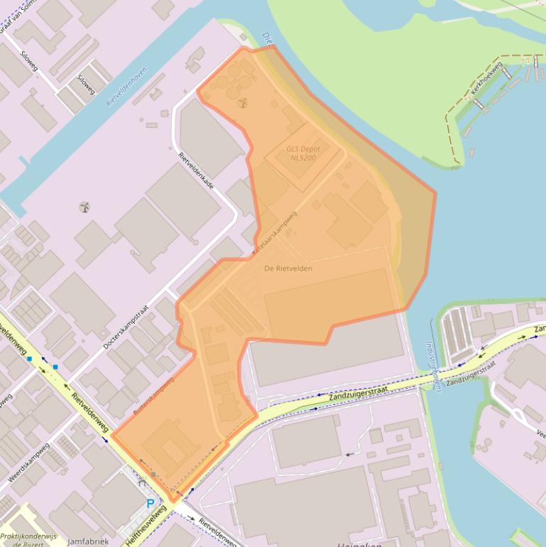 Kaart van postcodegebied 5222AL.