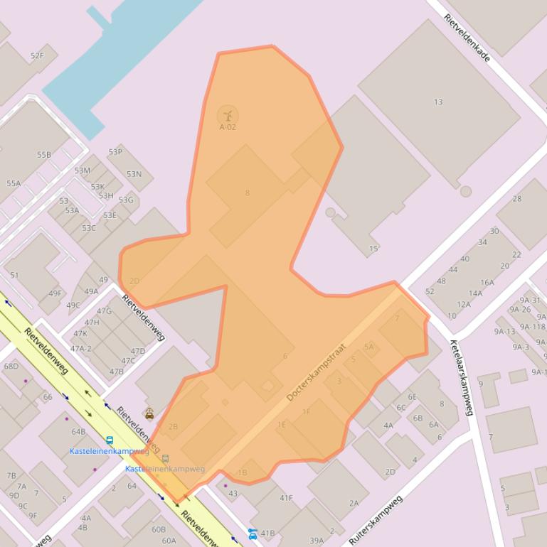 Kaart van postcodegebied 5222AM.