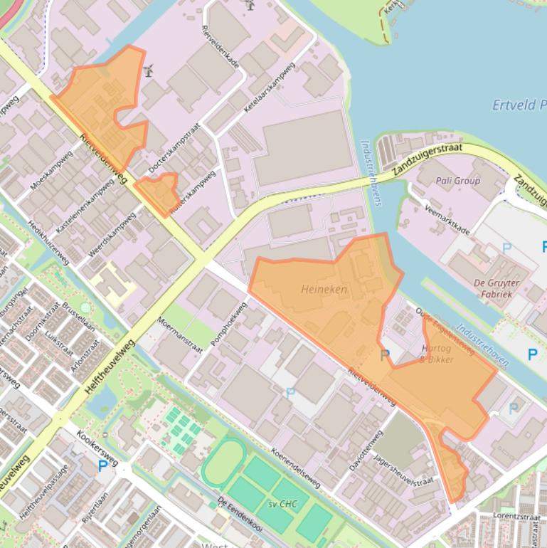 Kaart van postcodegebied 5222AP.