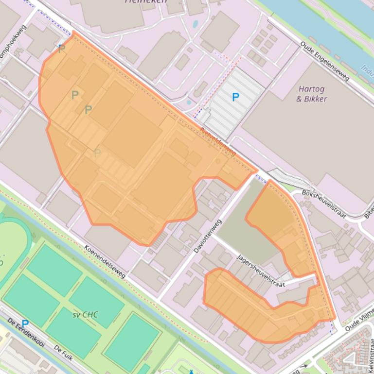 Kaart van postcodegebied 5222AR.