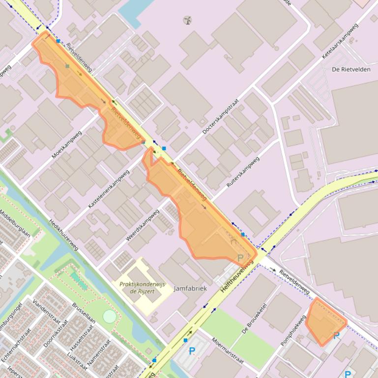 Kaart van postcodegebied 5222AS.
