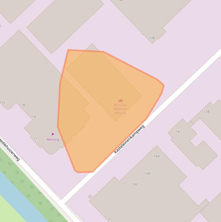 Kaart van postcodegebied 5222AZ.