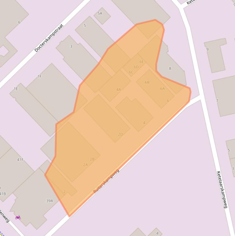 Kaart van postcodegebied 5222BB.