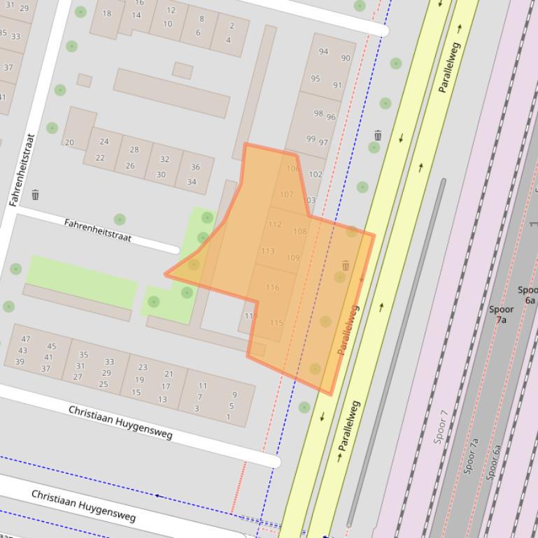 Kaart van postcodegebied 5223AP.