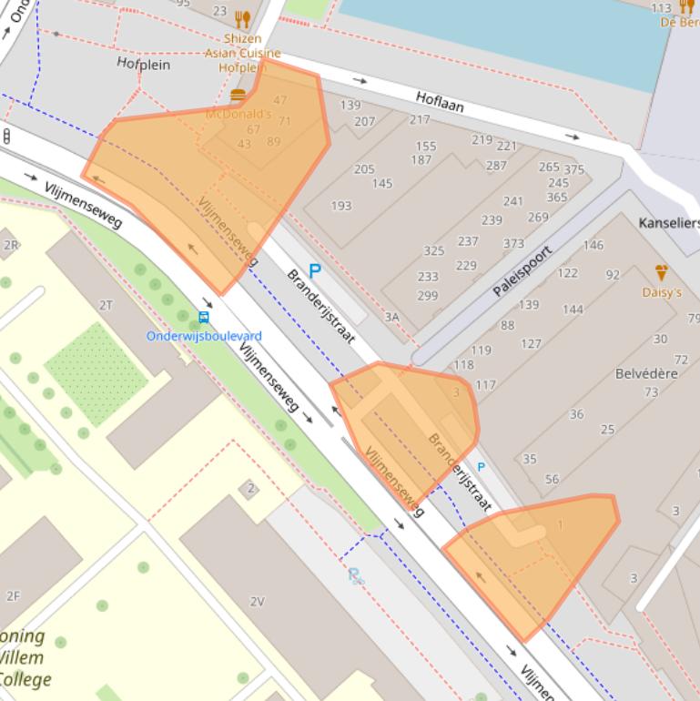 Kaart van postcodegebied 5223AS.