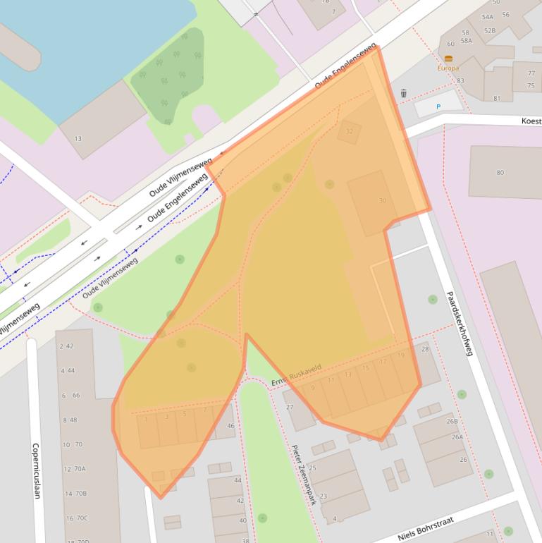 Kaart van postcodegebied 5223AW.