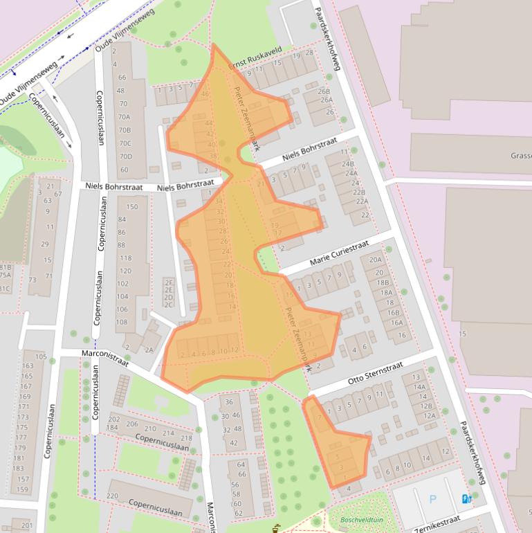 Kaart van postcodegebied 5223AX.