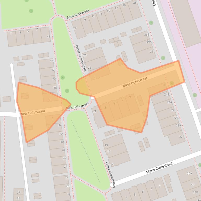 Kaart van postcodegebied 5223AZ.