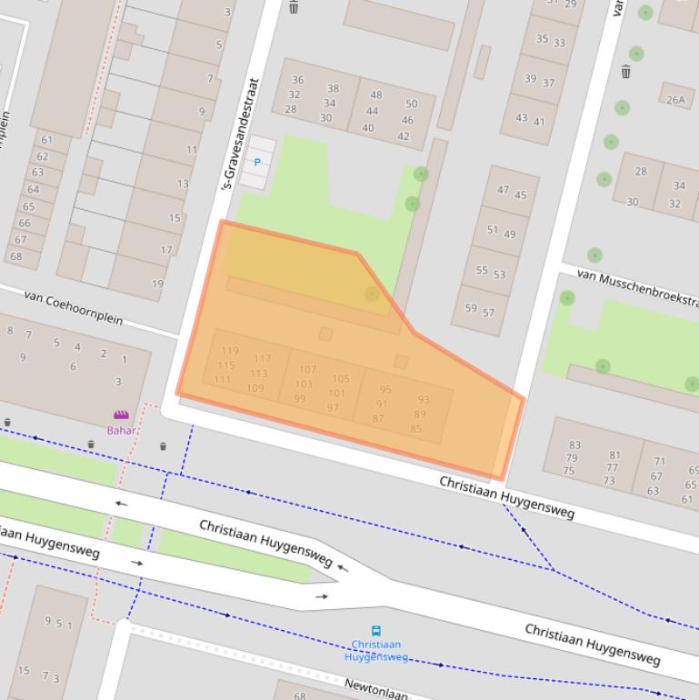 Kaart van postcodegebied 5223BG.