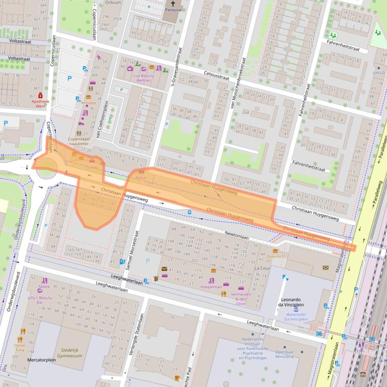 Kaart van postcodegebied 5223BH.