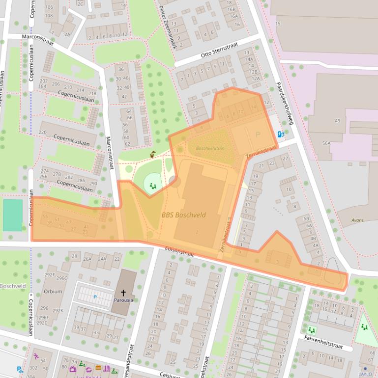 Kaart van postcodegebied 5223CD.