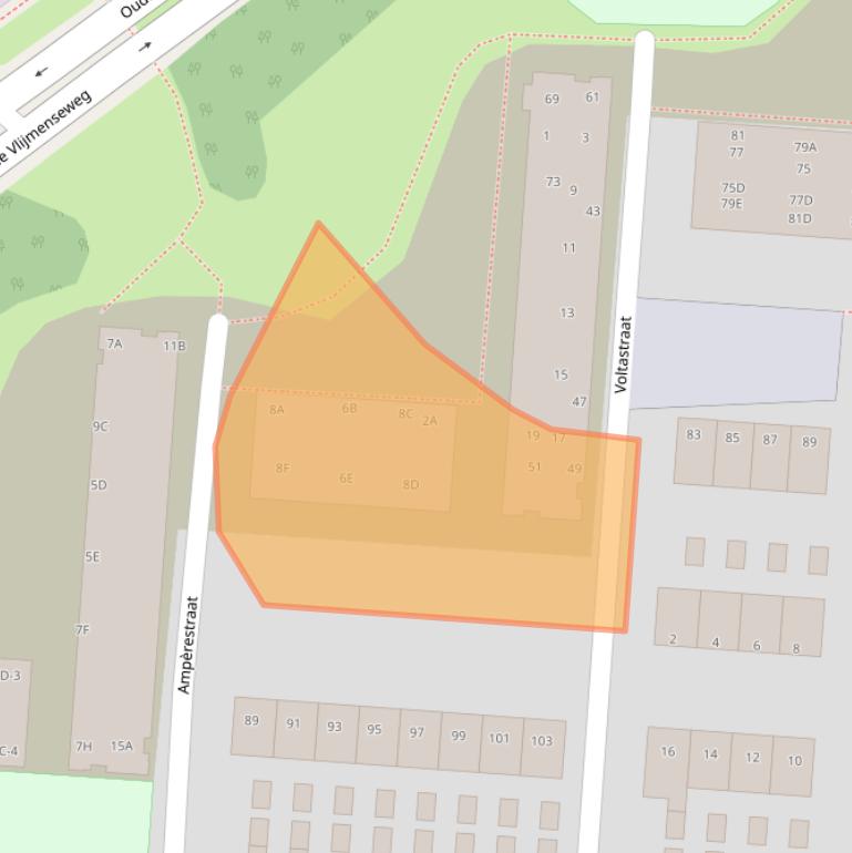 Kaart van postcodegebied 5223CK.