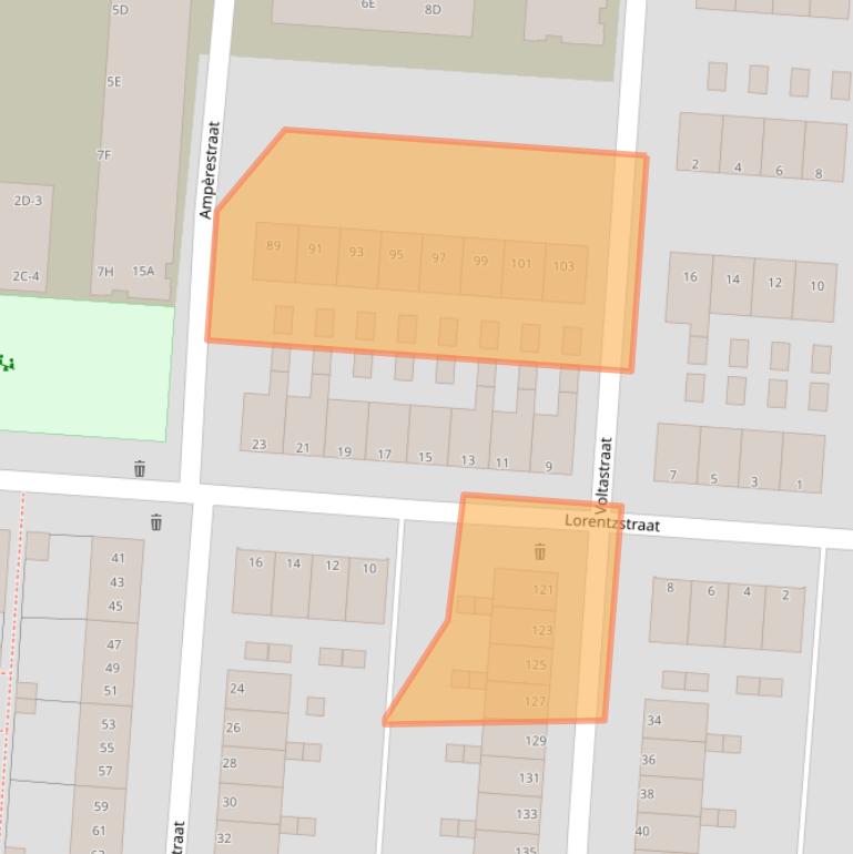 Kaart van postcodegebied 5223CL.