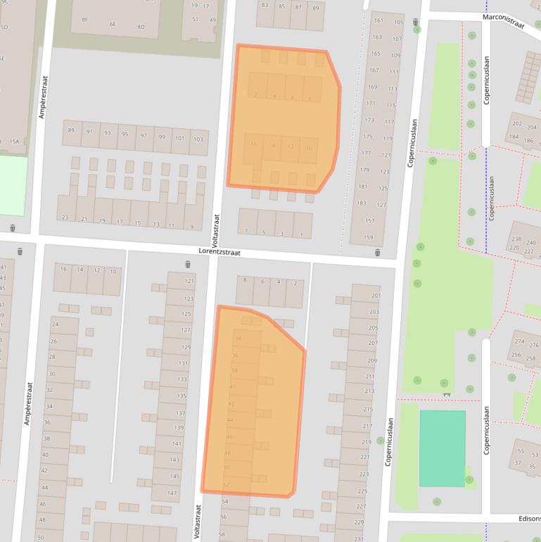 Kaart van postcodegebied 5223CN.