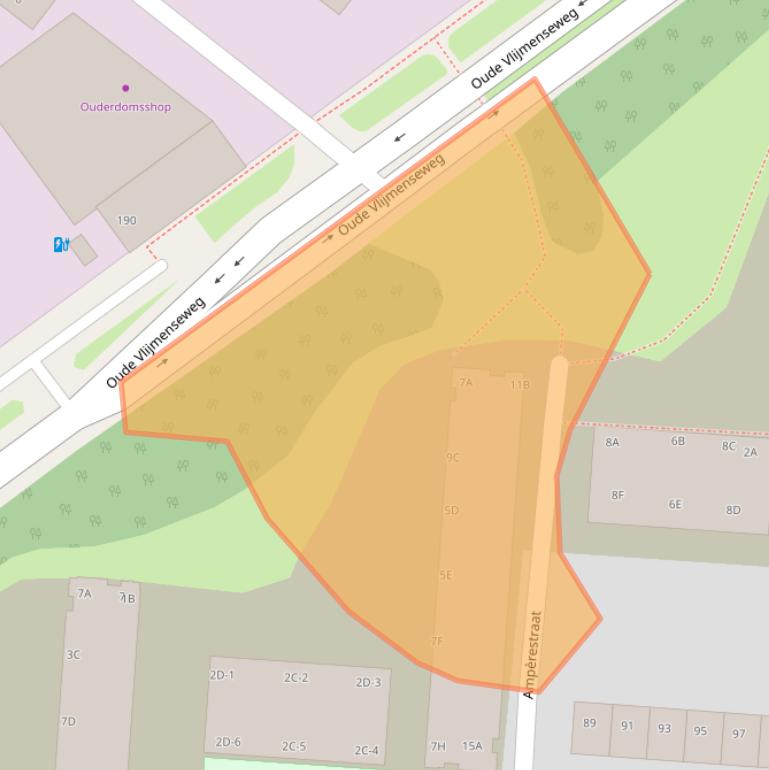 Kaart van postcodegebied 5223CR.