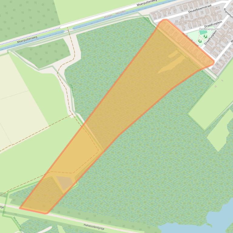 Kaart van postcodegebied 5223DD.