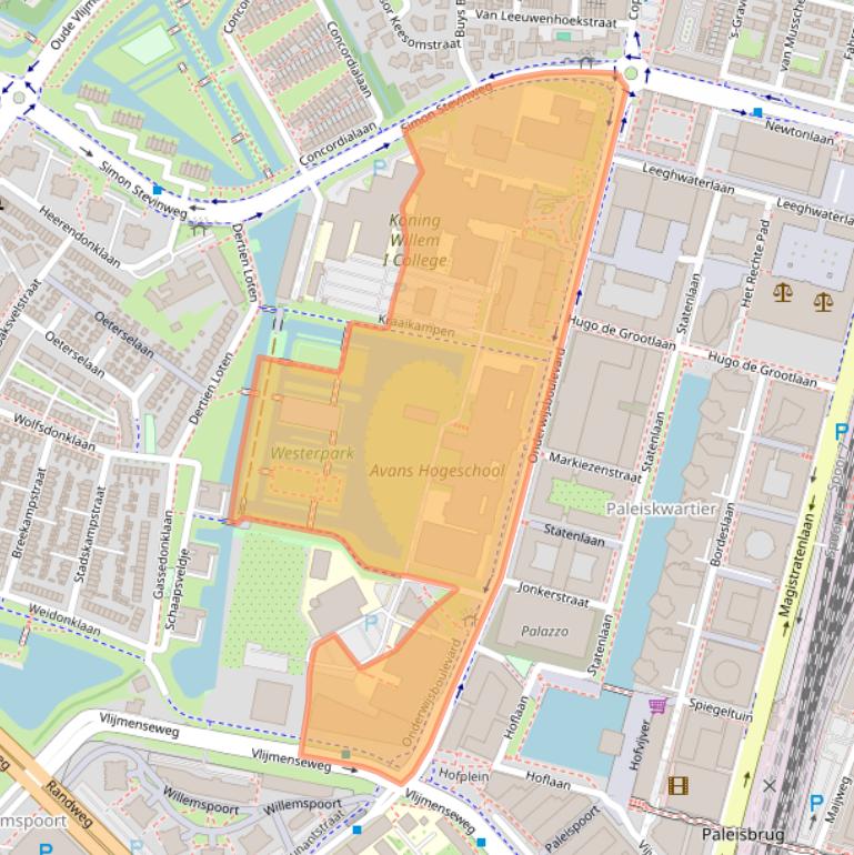 Kaart van postcodegebied 5223DE.