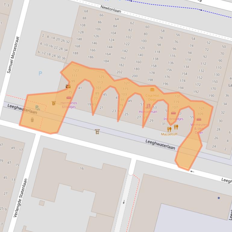 Kaart van postcodegebied 5223DS.