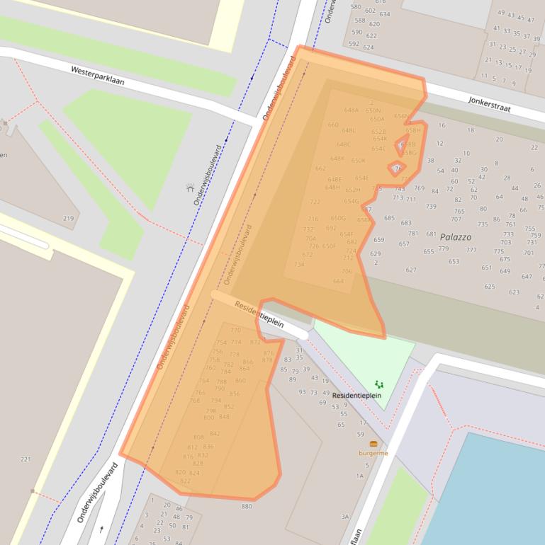 Kaart van postcodegebied 5223DV.