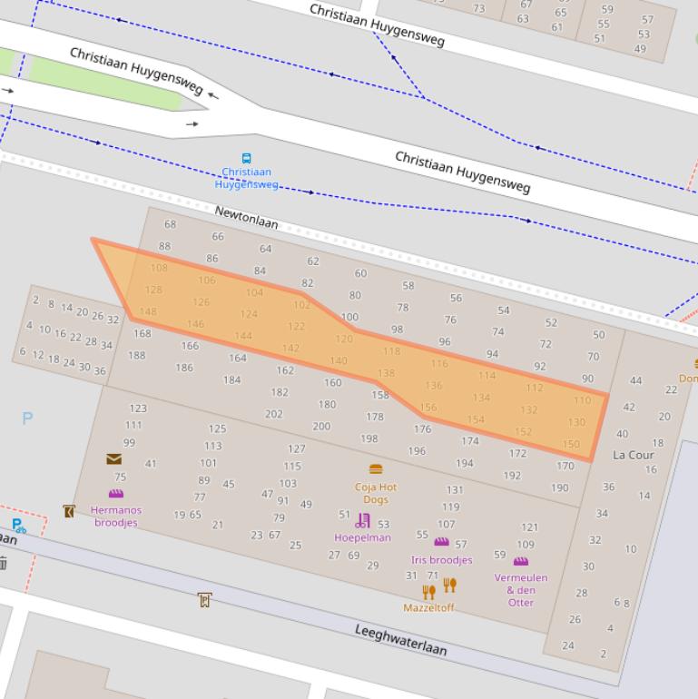 Kaart van postcodegebied 5223DX.