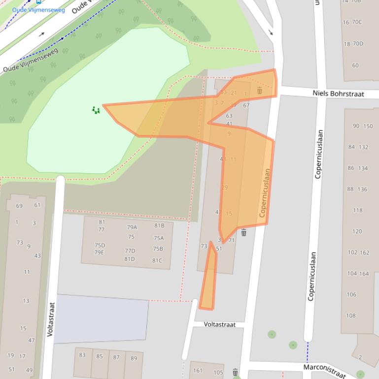 Kaart van postcodegebied 5223EA.