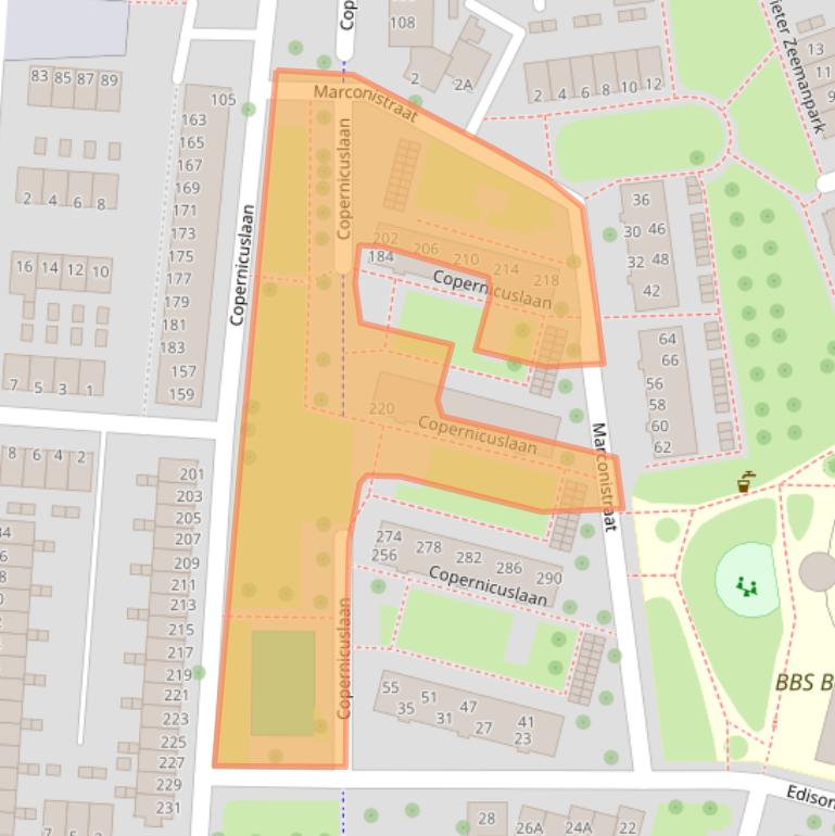 Kaart van postcodegebied 5223EN.