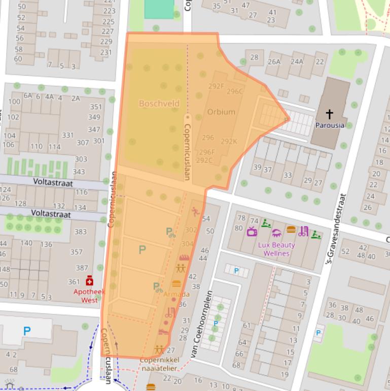 Kaart van postcodegebied 5223ER.
